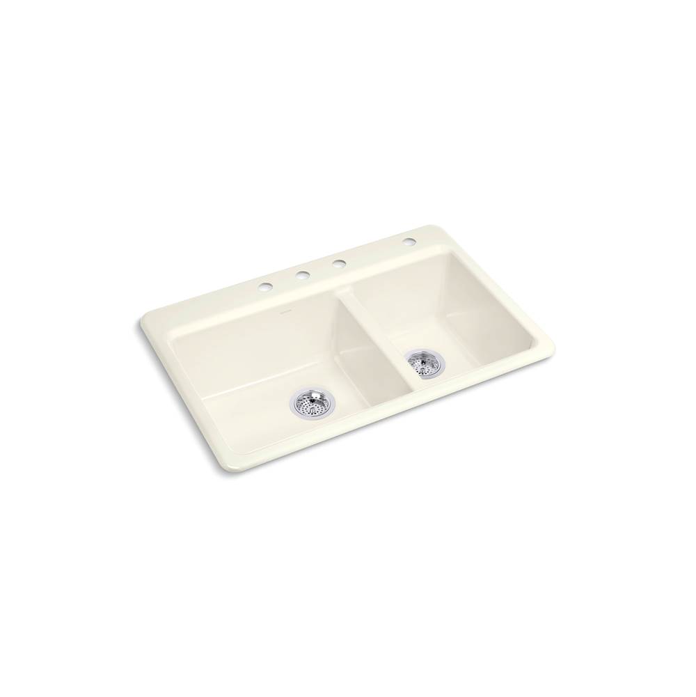 Riverby 33 in. Top-Mount Double-Bowl Kitchen Sink-shop