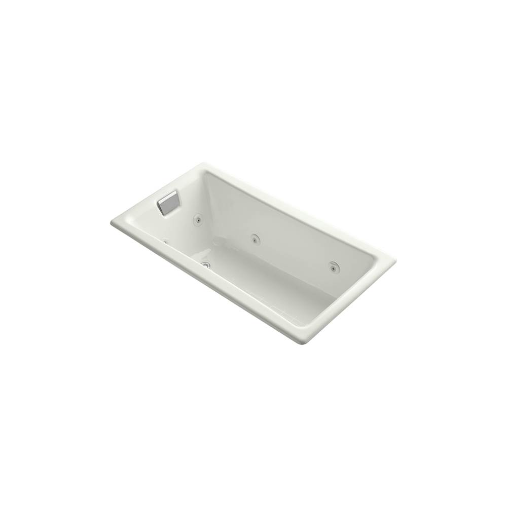 Tea-for-Two® 60'' x 32'' drop-in/undermount whirlpool bath, end drain-shop
