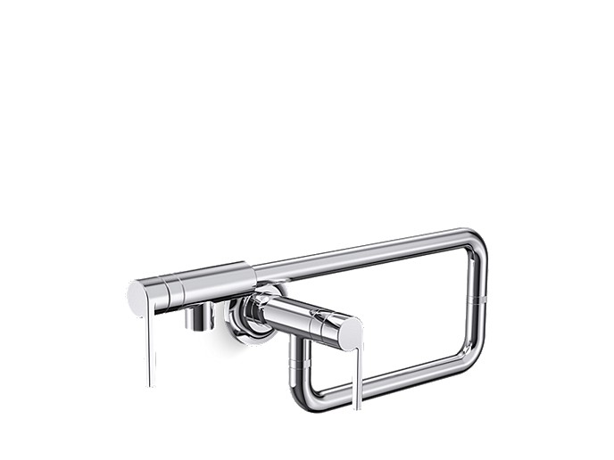 WALL-MOUNT POT FILLER JUXTAPOSE™ by Mick De Giulio P23181-00-CP-product-view