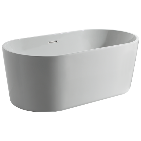 Montour 60 In. X 30 In. Freestanding Tub With Center Drain In White MODEL#: DB256806-6030WH-product-view