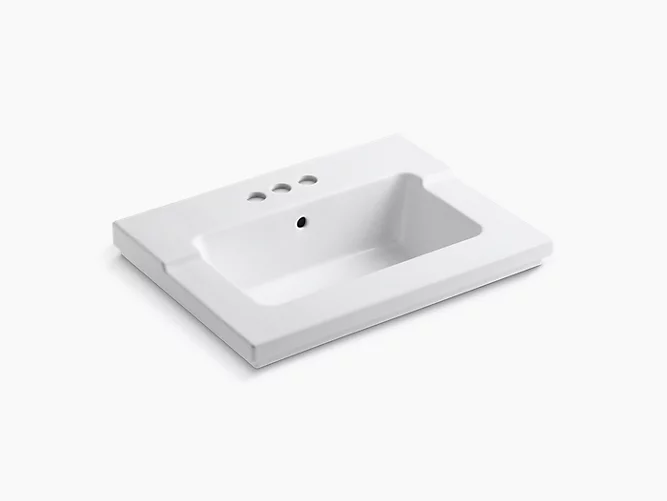 Tresham®vanity-top bathroom sink with 4" centerset faucet holes K-2979-4-0-related