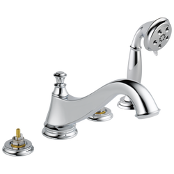 Cassidy™ Roman Tub Trim With Hand Shower - Low Arc Spout - Less Handles In Chrome MODEL#: T4795-LHP-0-large