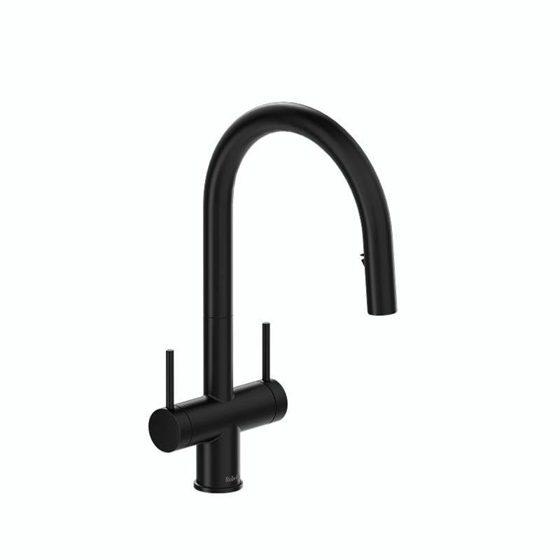 Azure™ Two Handle Pull-Down Kitchen Faucet With C-Spout-shop