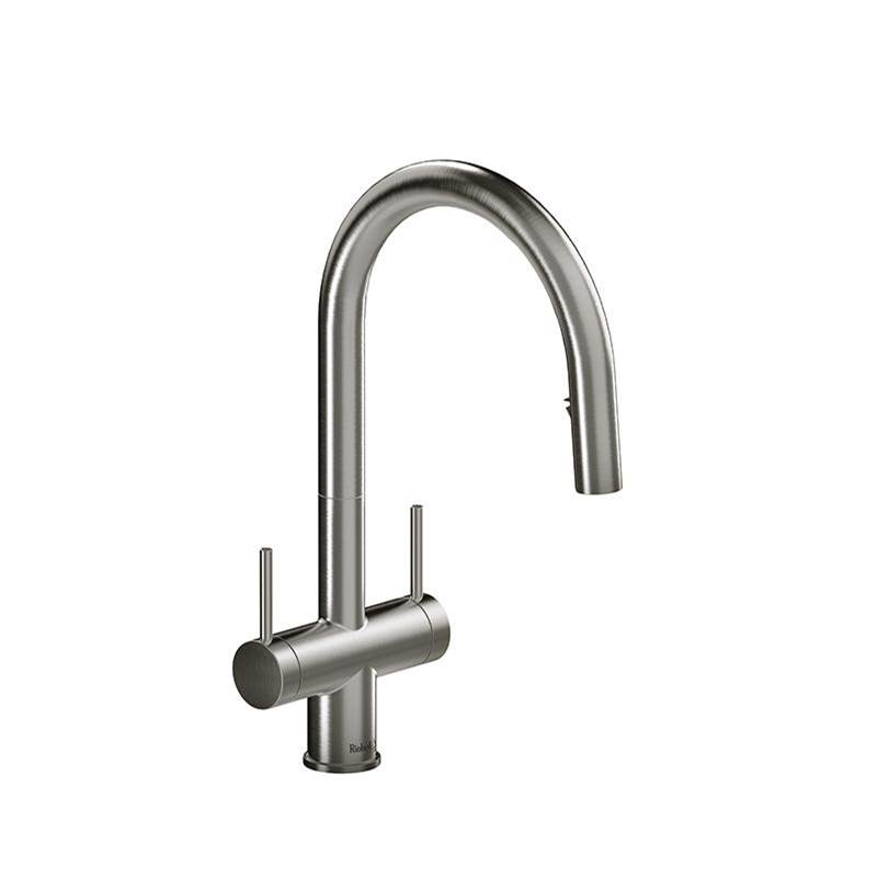 Azure™ Two Handle Pull-Down Kitchen Faucet With C-Spout-shop
