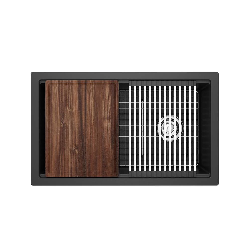 Fonsa™ 30'' Quartz Chef/Workstation Sink With Accessories-shop