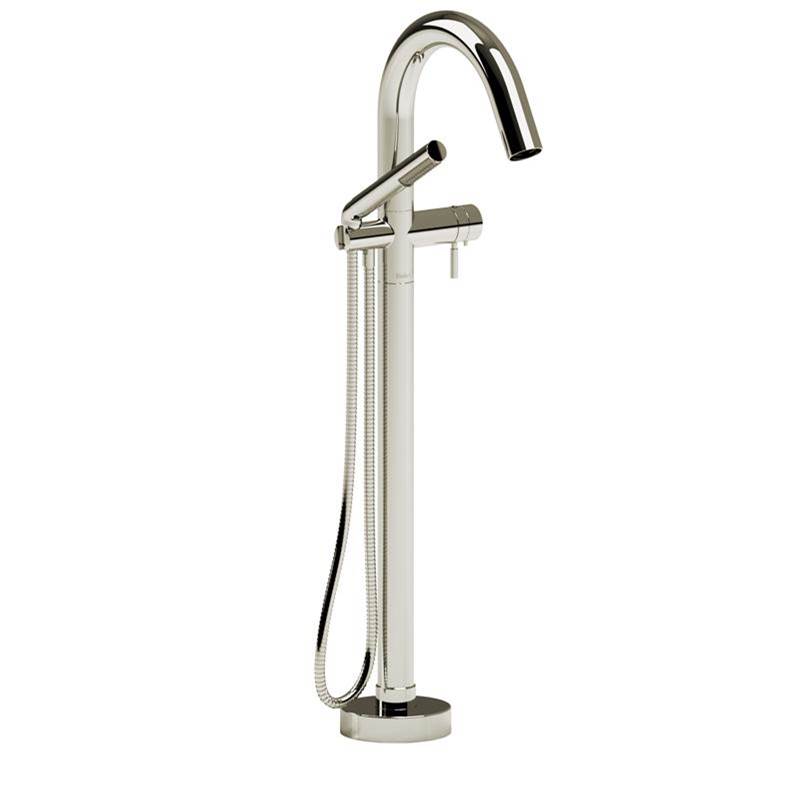 2-way Type T (thermostatic) coaxial floor-mount tub filler with Handshower trim-shop