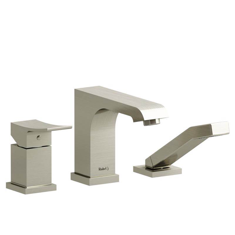 3-piece Type P (pressure balance) deck-mount tub filler with Handshower trim-shop