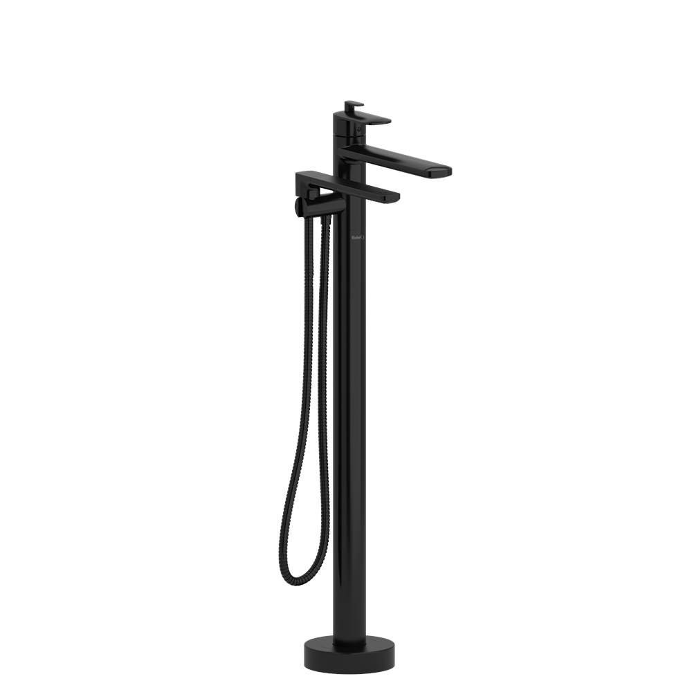 2-way Type T (thermostatic) coaxial floor-mount tub filler with hand shower trim-related