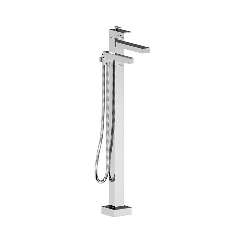 2-way Type T (thermostatic) coaxial floor-mount tub filler with hand shower trim-related