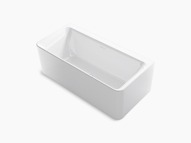 67" x 32" seamless back-to-wall freestanding bath-related