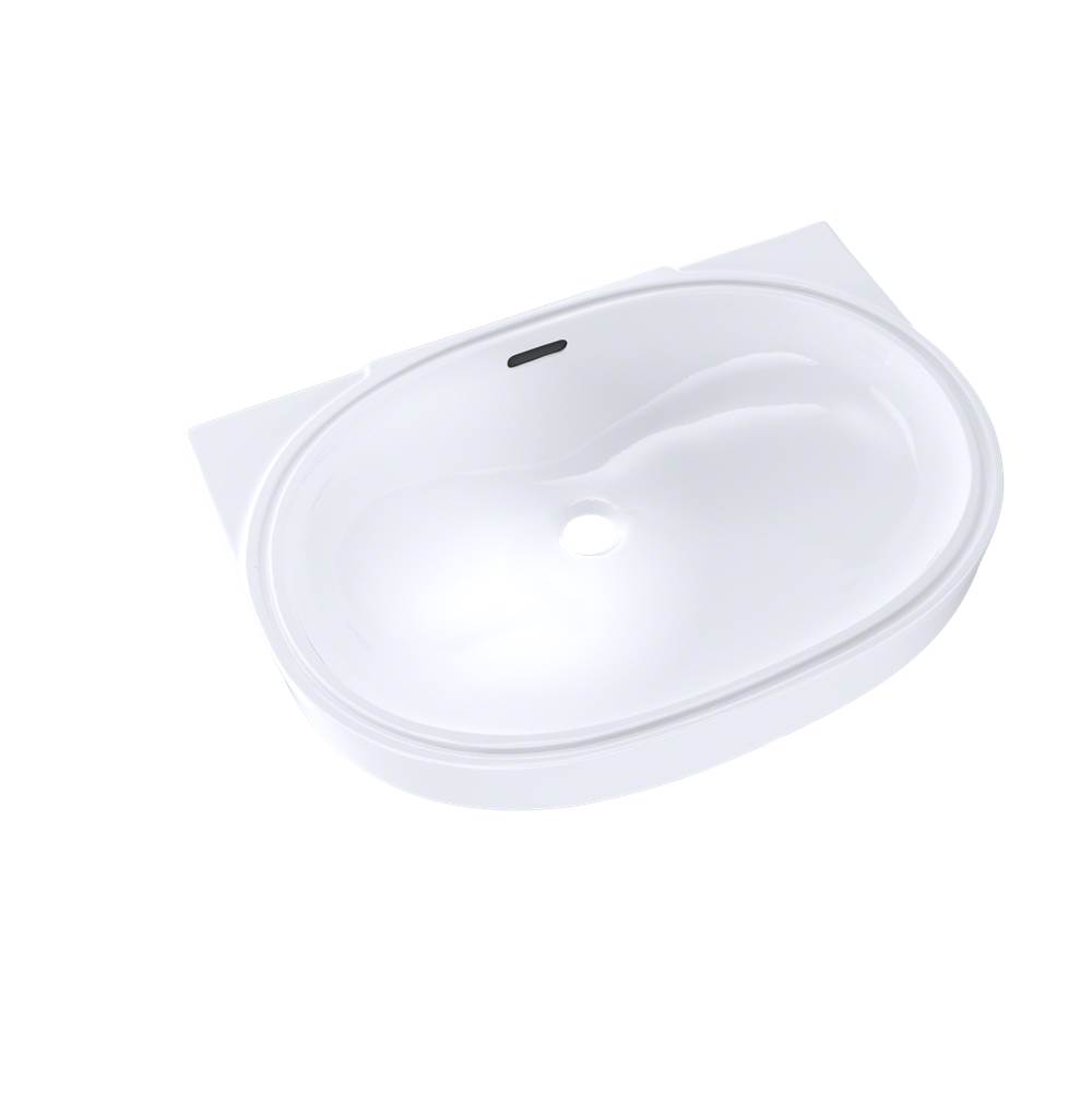 TOTO Oval 19-11/16'' x 13-3/4'' Undermount Bathroom Sink with CEFIONTECT, Cotton -related
