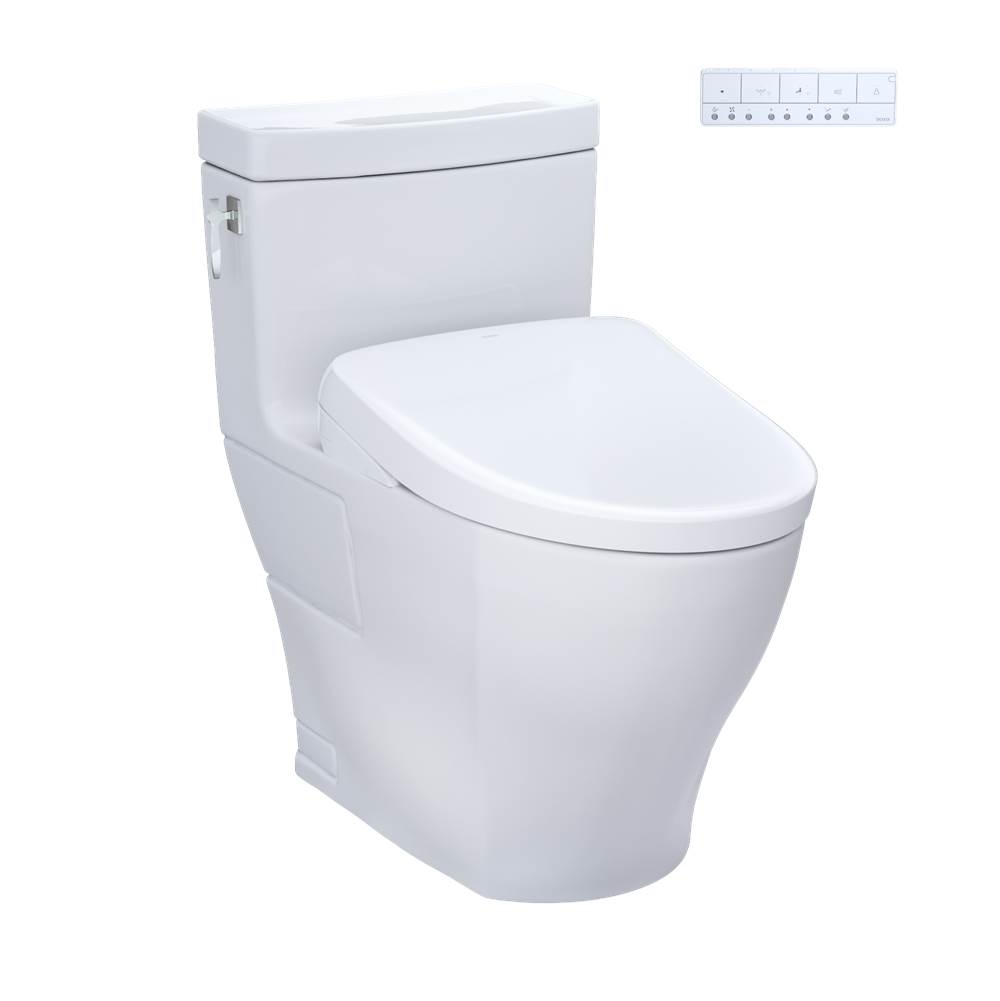 TOTO WASHLET®+ Aimes® One-Piece Elongated 1.28 GPF Toilet with Auto Flush S7 Cont-related