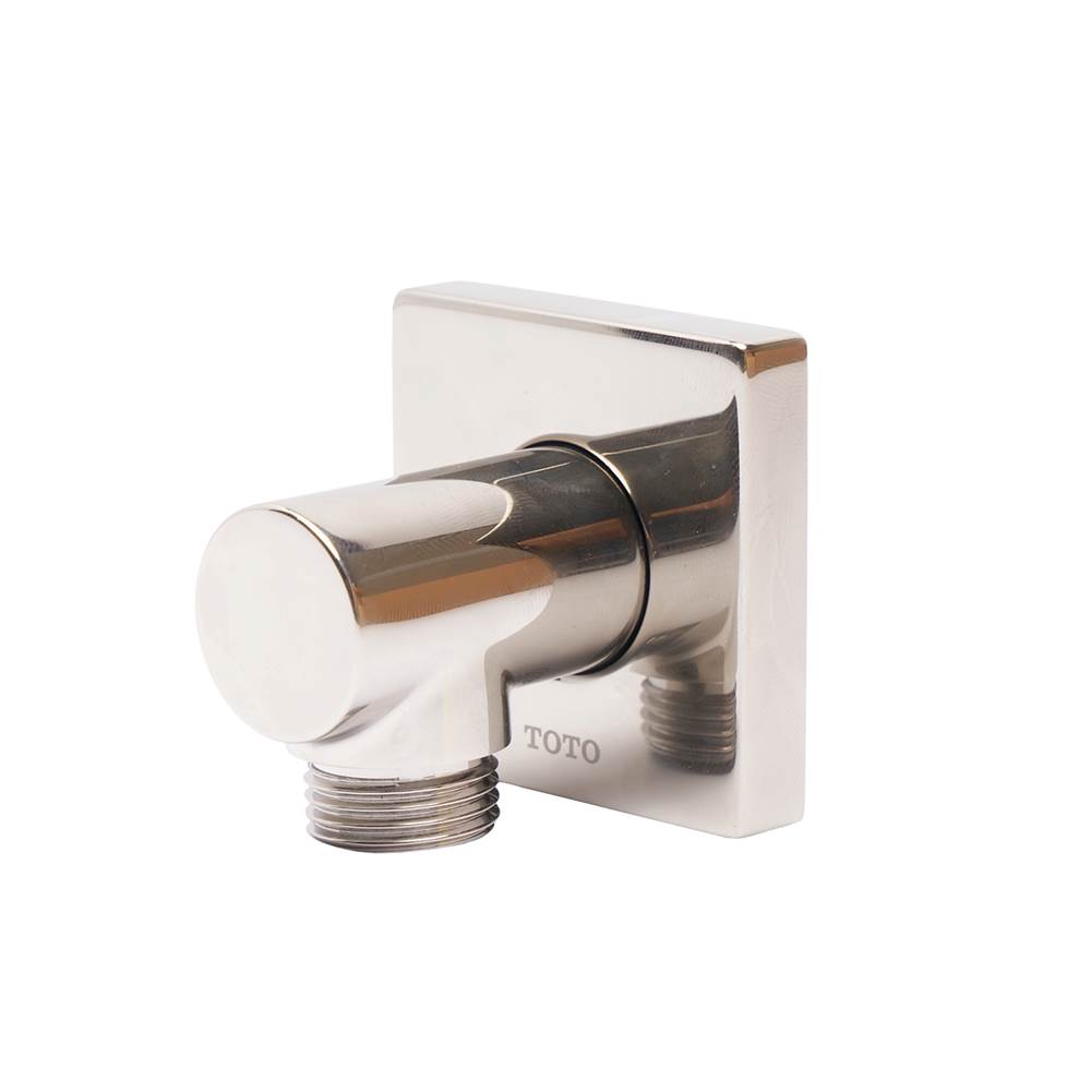TOTO Wall Outlet for Handshower, Square, Brushed Nickel-related