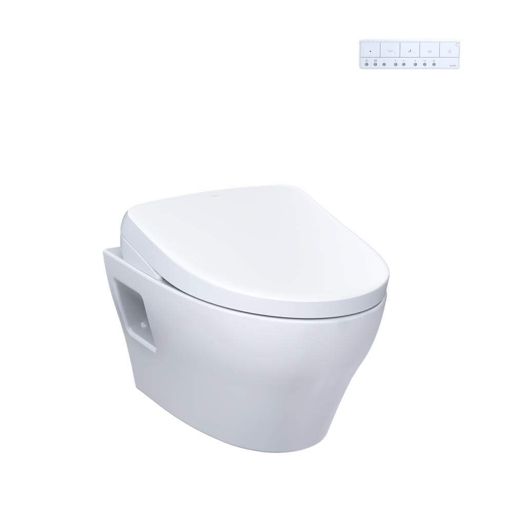 TOTO WASHLET®+ EP Wall-Hung Elongated Toilet with S7A Contemporary Bidet Seat and-related