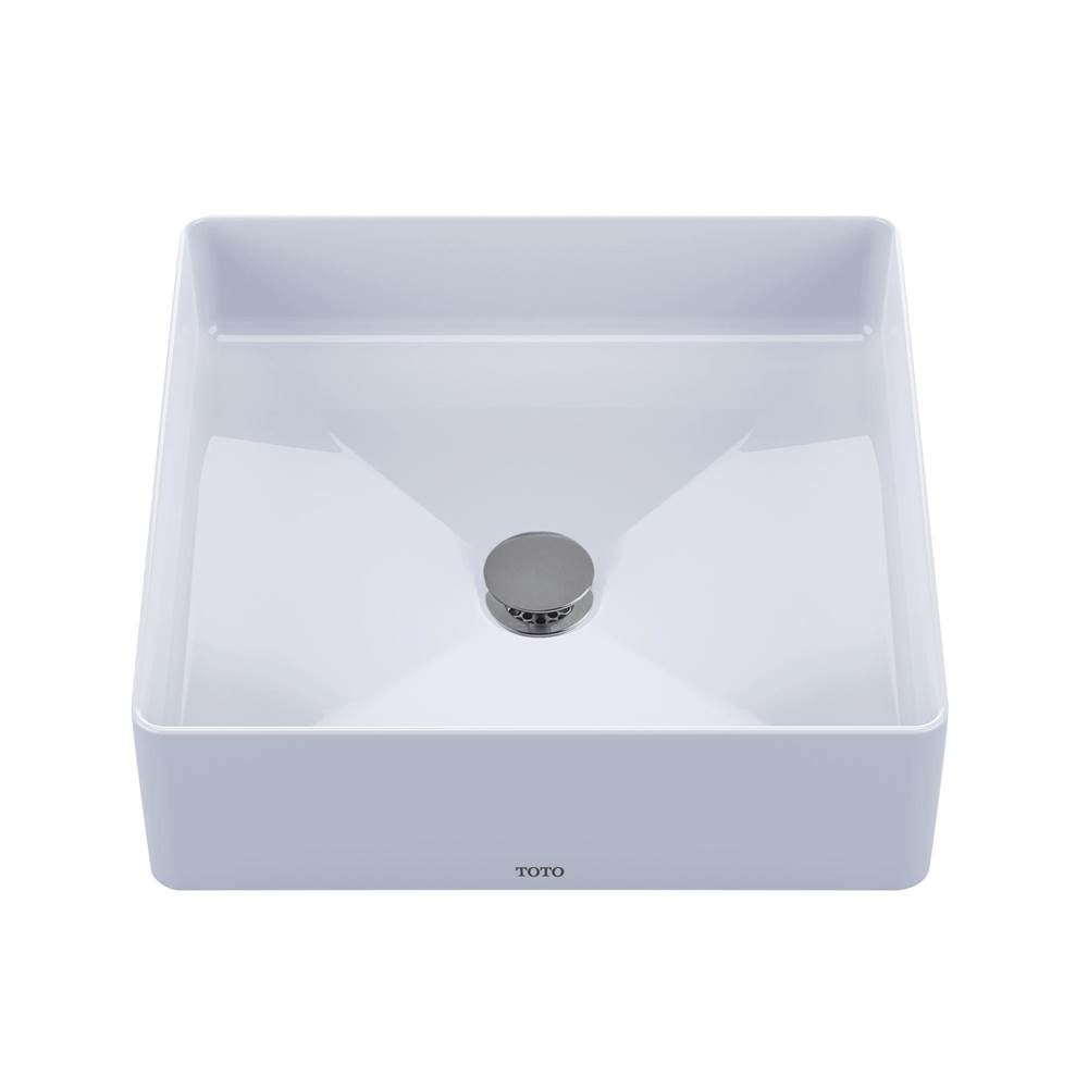 TOTO Arvina™ Square Vessel Fireclay Bathroom Sink, Cotton White-related