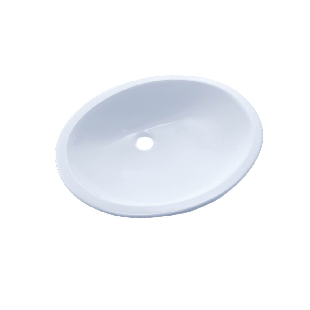 TOTO 17'' x 14'' Oval Undermount Bathroom Sink, Cotton White-shop