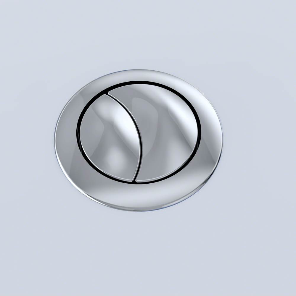 TOTO PUSH BUTTON SPARE PART (DUAL FLUSH THU337-CP + 9AU278) - POLISHED CHROME For-shop
