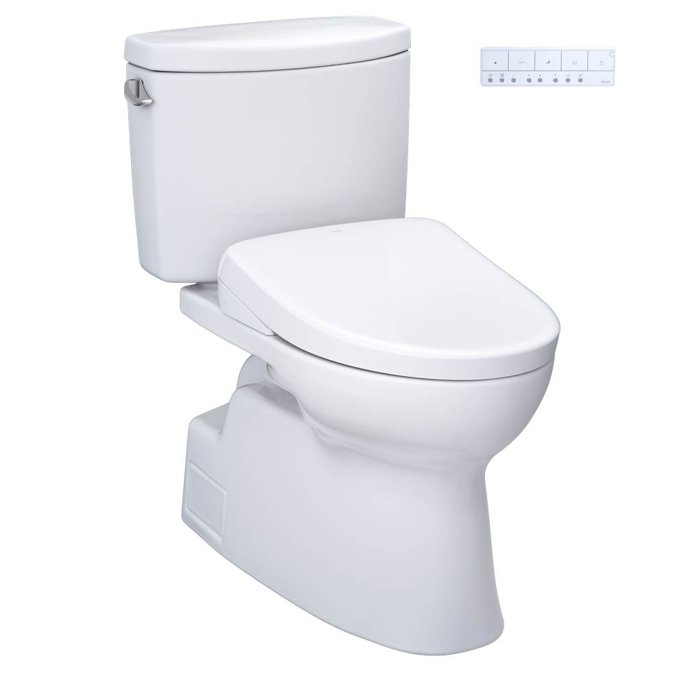 TOTO WASHLET®+ Vespin® II Two-Piece Elongated 1.28 GPF Toilet and WASHLET®+ S7 Co-related