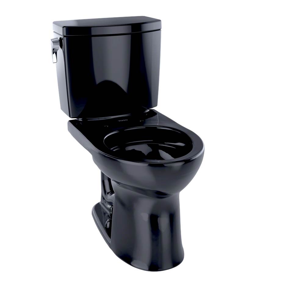 TOTO Drake® II 1G® Two-Piece Round 1.0 GPF Universal Height Toilet, Ebony-related
