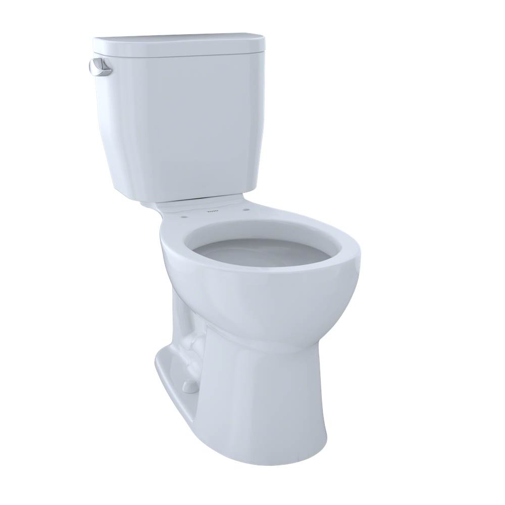 TOTO Entrada™ Two-Piece Round 1.28 GPF Universal Height Toilet, Cotton White-shop