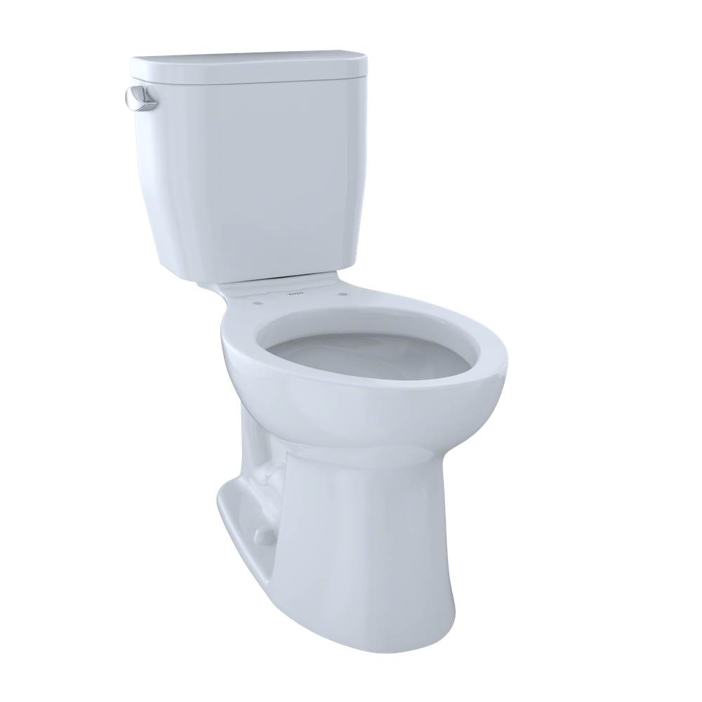 TOTO Entrada™ Two-Piece Elongated 1.28 GPF Universal Height Toilet, Cotton White-related