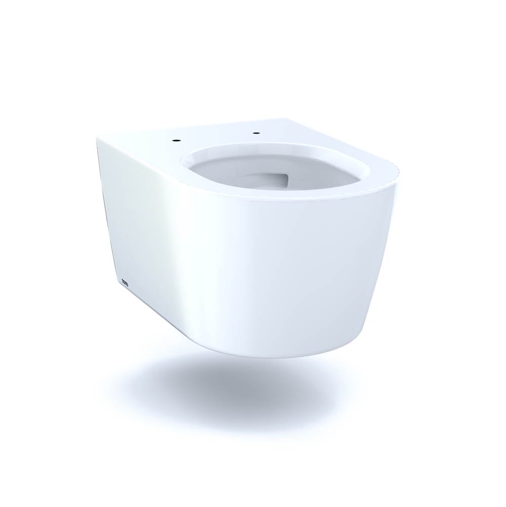 TOTO RP Wall-Hung Contemporary D-Shape Dual Flush 1.28 and 0.9 GPF Toilet with CE-related