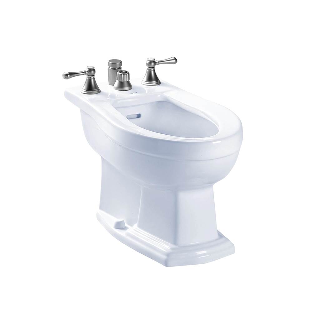 TOTO Clayton® Deck Mount Vertical Spray Flushing Rim Bidet, Cotton White-related