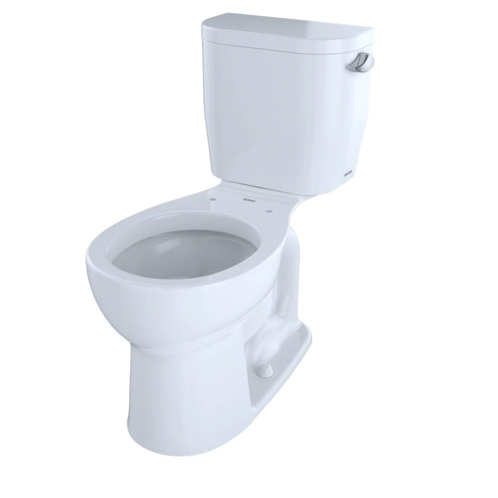 TOTO Entrada™ Two-Piece Round 1.28 GPF Universal Height Toilet with Right-Hand Tr-related
