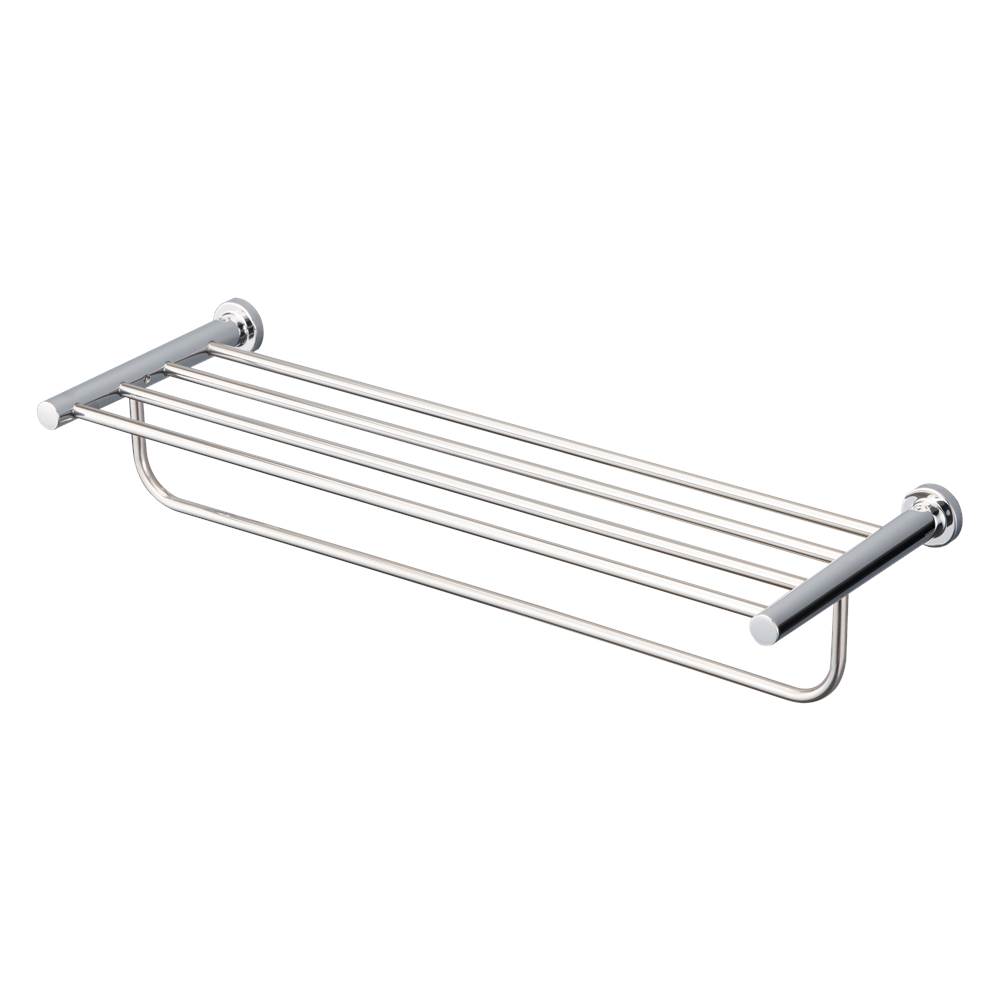 TOTO L Series Round Towel Shelf with Hanging Bar, Polished Chrome-related