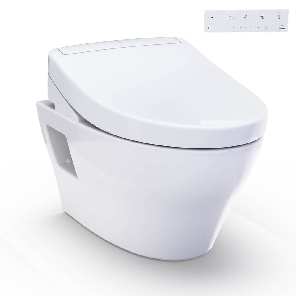 TOTO WASHLET®+ EP Wall-Hung Elongated Toilet and WASHLET S5 Bidet Seat and DuoFit-related