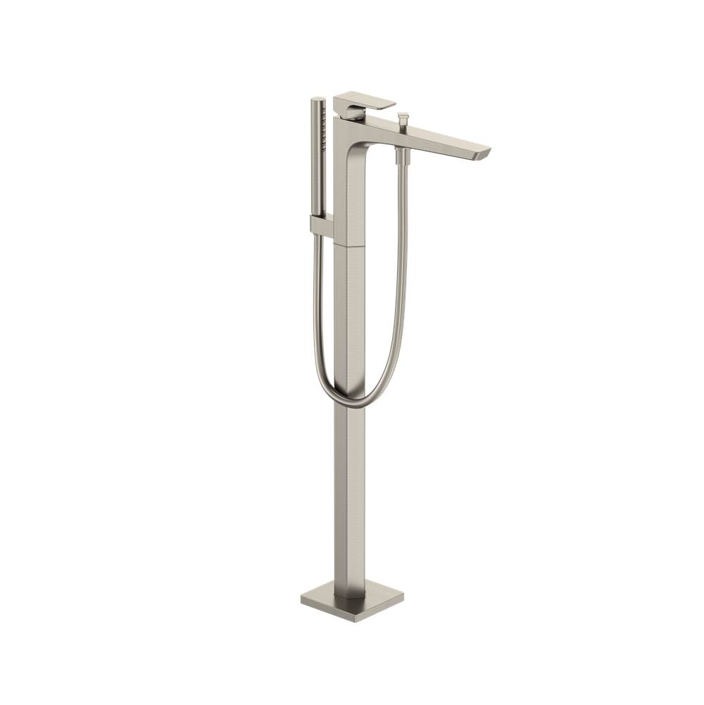 TOTO GE Single-Handle Free Standing Tub Filler with Handshower, Brushed Nickel-shop