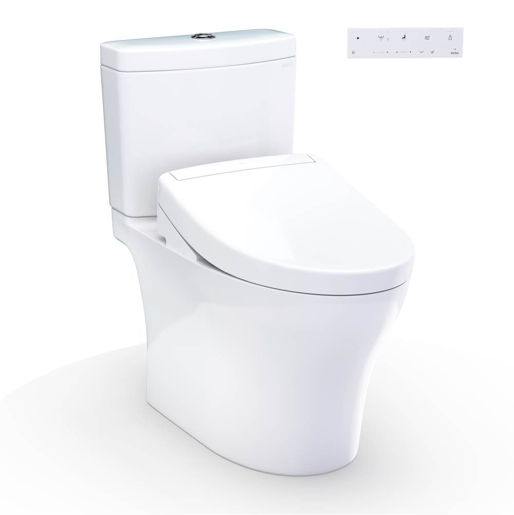 TOTO WASHLET®+ Aquia® IV Two-Piece Elongated Universal Height Dual Flush 1.28 and-related