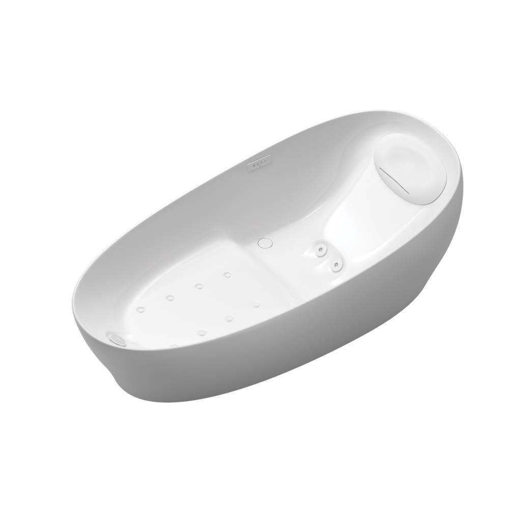 TOTO Flotation Bathtub with ZERO DIMENSION® and Hydrohands, Gloss White-shop