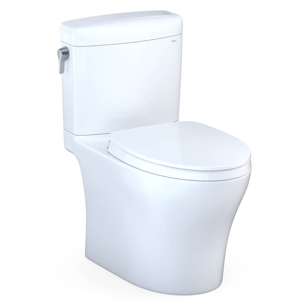 TOTO Aquia IV® Cube Two-Piece Elongated Dual Flush 1.28 and 0.9 GPF Universal Hei-related