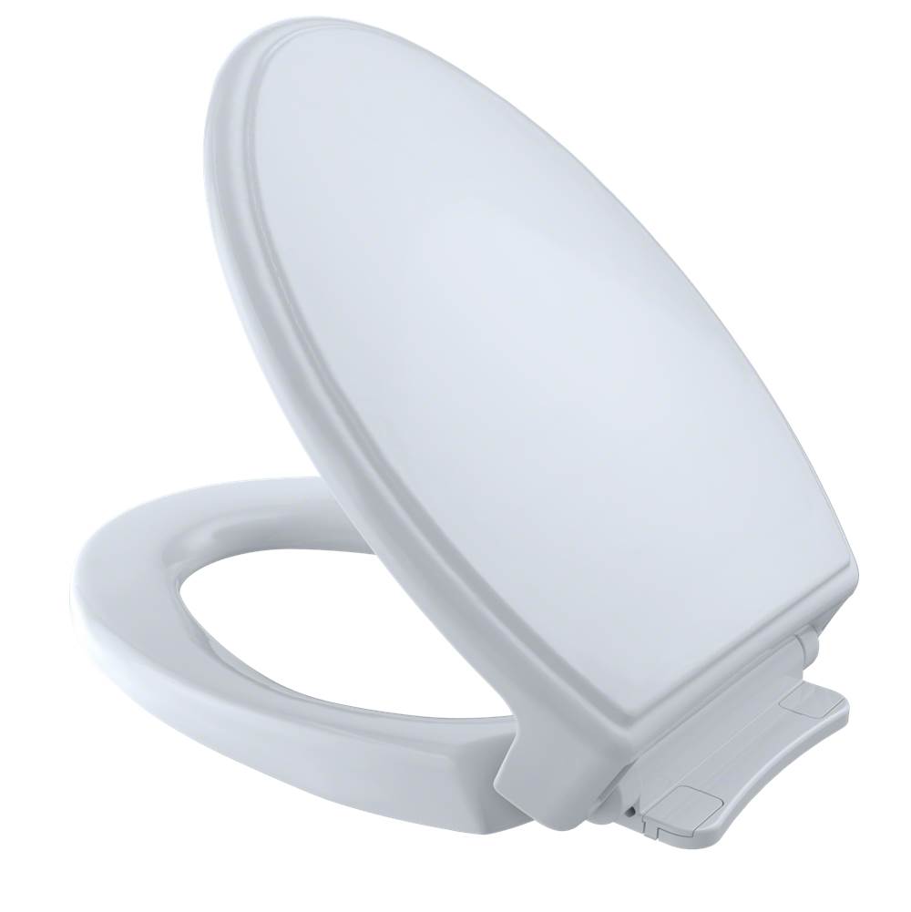 TOTO Traditional SoftClose® Slow Close Elongated Toilet Seat and Lid, Cotton Whit-shop