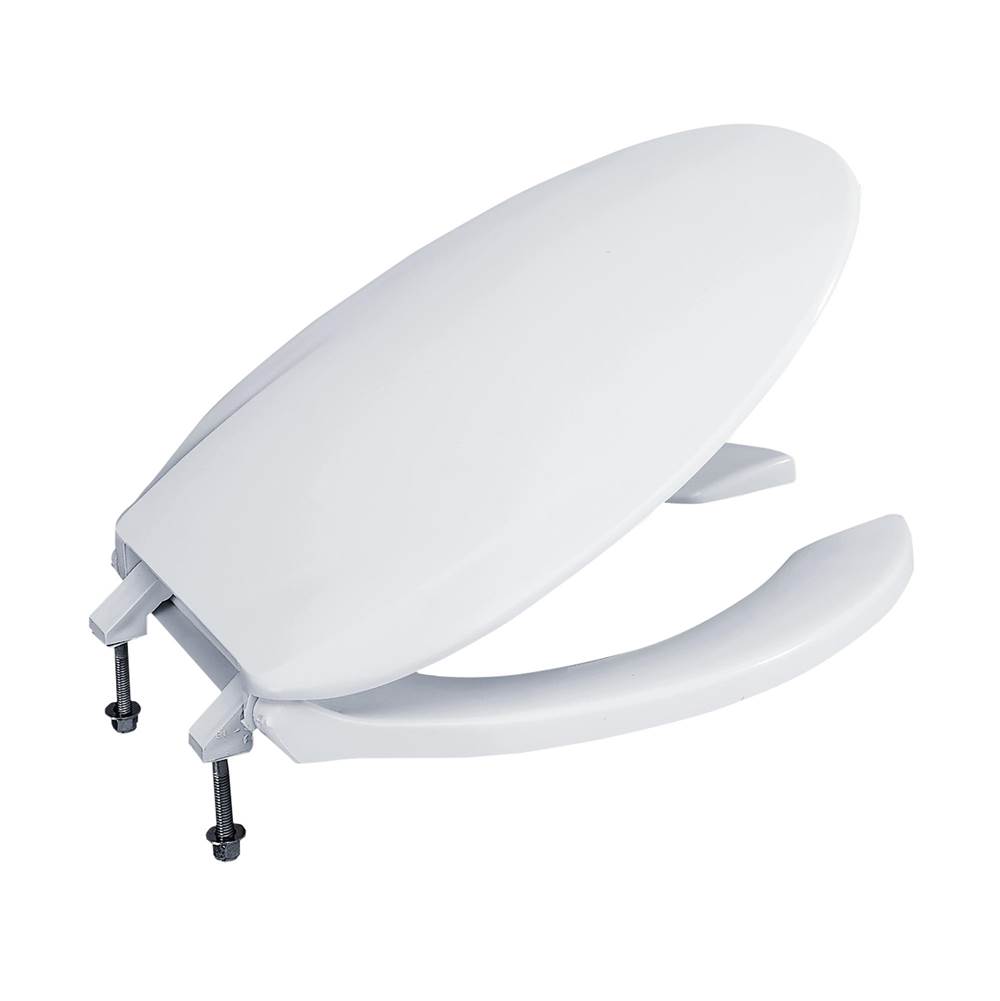 TOTO Elongated Open Front Commerical Toilet Seat with Lid, Cotton White-related