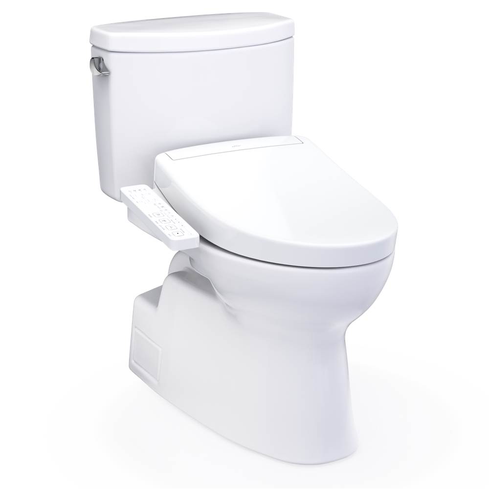 TOTO WASHLET+® Vespin® II Two-Piece Elongated 1.28 GPF Toilet and WASHLET+® S2 Bi-related