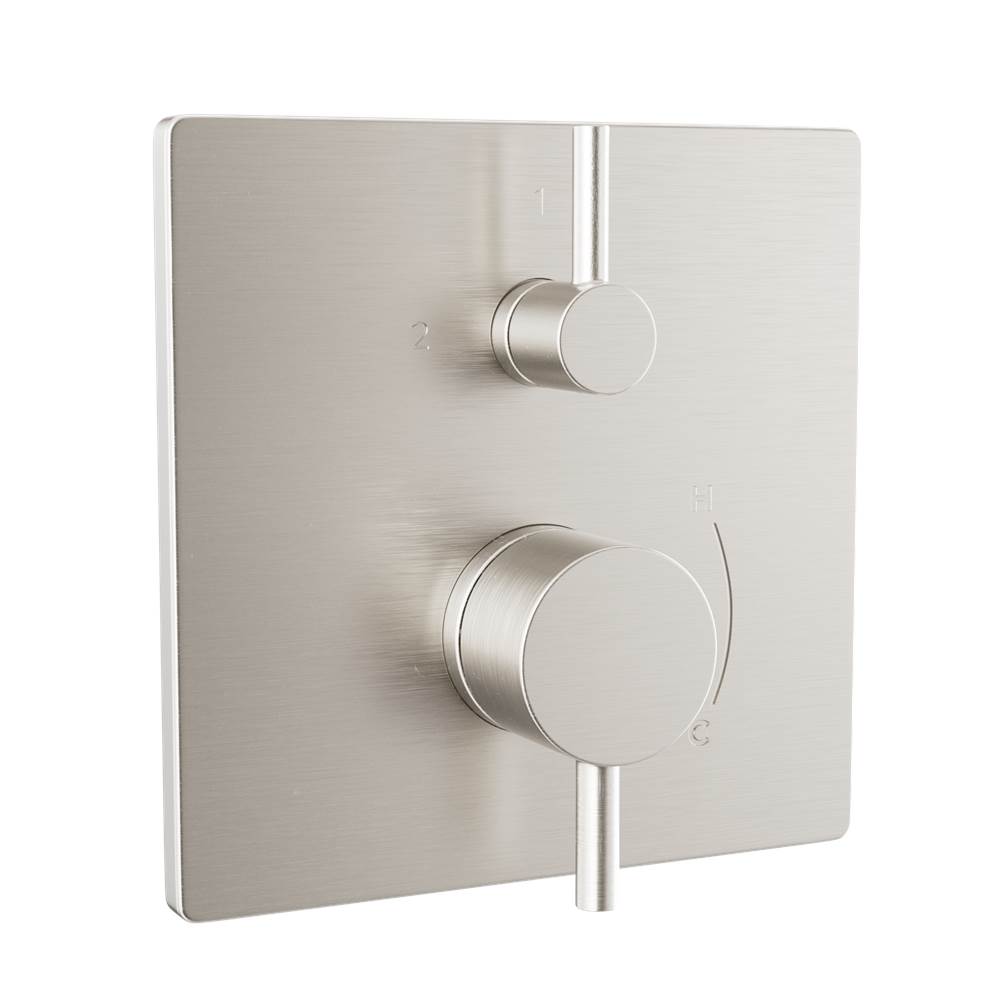 TOTO Square Pressure Balance Valve with Diverter Trim, Brushed Nickel-related