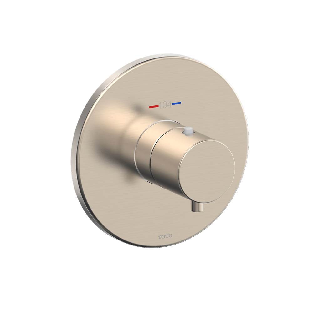 TOTO Round Thermostatic Mixing Valve Shower Trim, Brushed Nickel-related