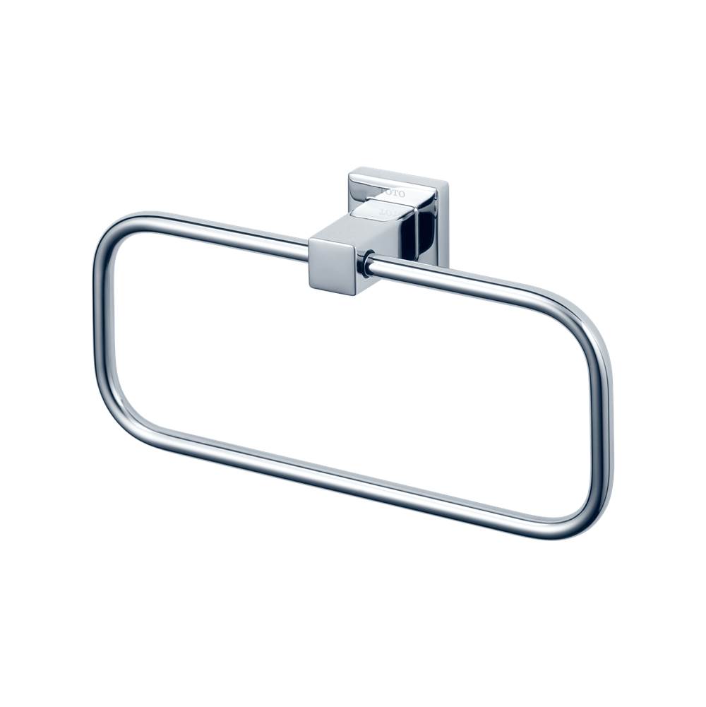 TOTO L Series Square Towel Ring, Polished Chrome-shop