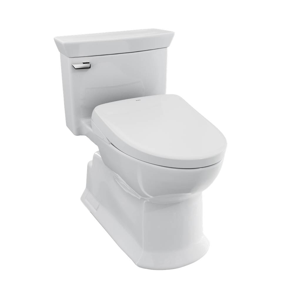 TOTO WASHLET®+ Soirée® Elongated 1.28 GPF Universal Height Toilet with S7 Bidet S-related