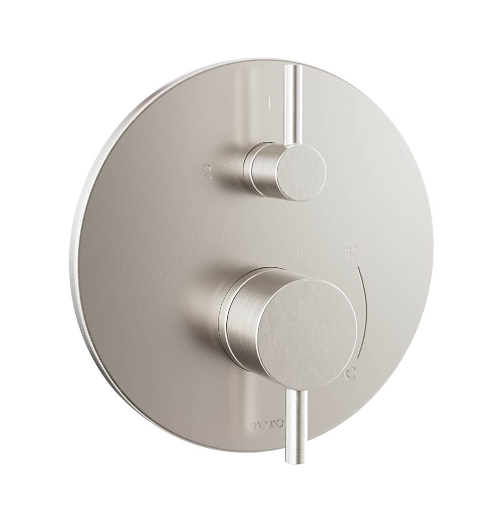 TOTO Round Pressure Balance Valve with Diverter Trim, Brushed Nickel-related
