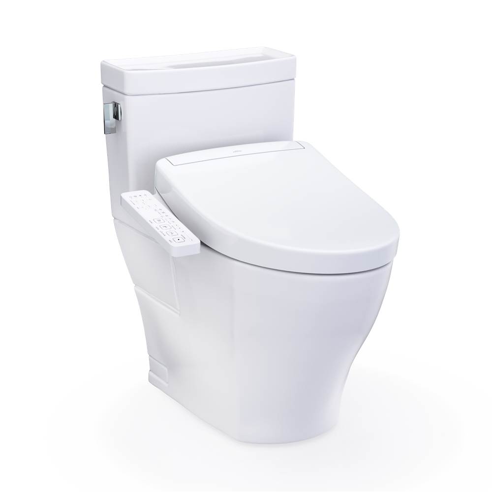 TOTO WASHLET+® Legato One-Piece Elongated 1.28 GPF Toilet and WASHLET S2 Bidet Se-shop
