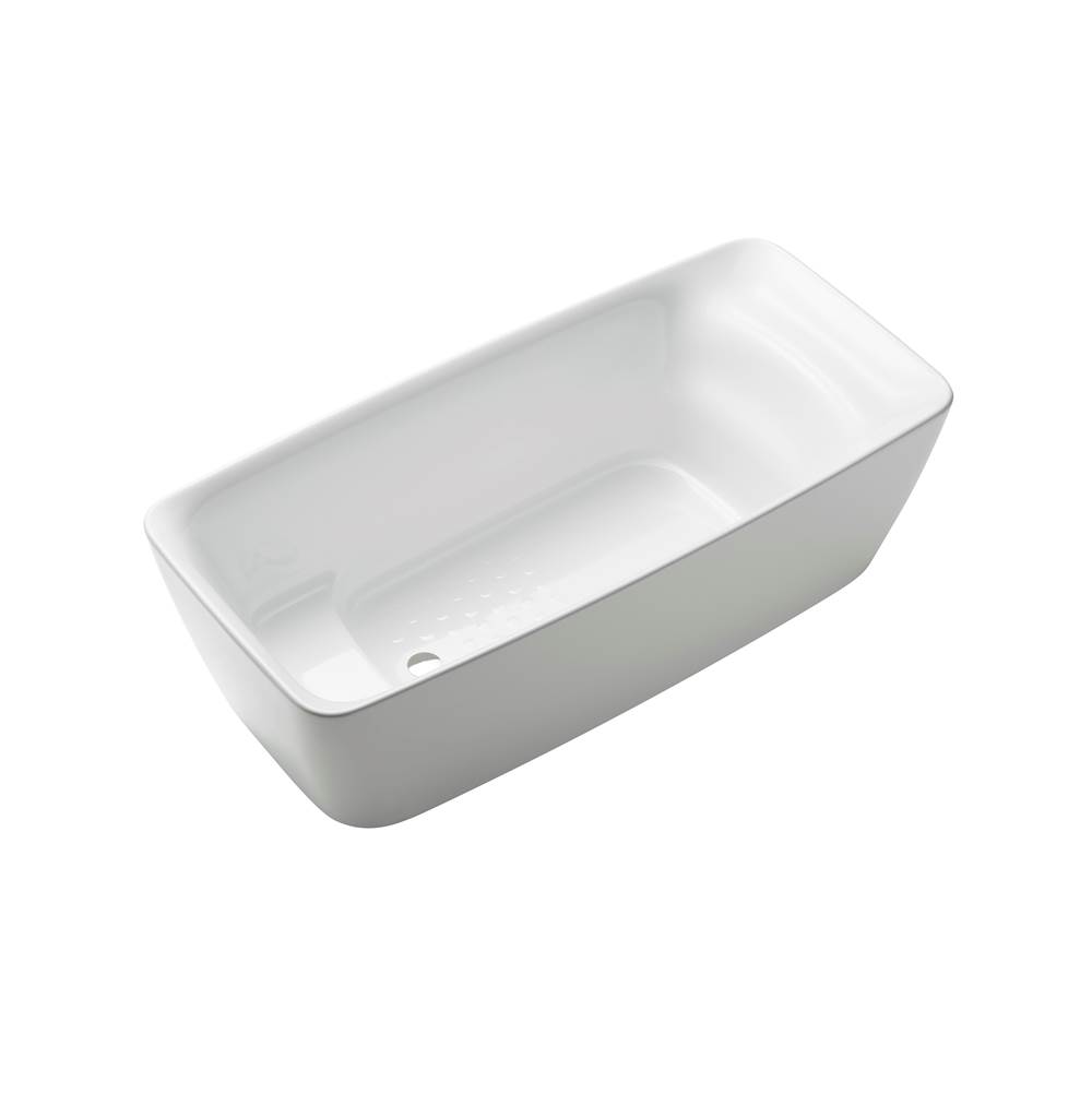 TOTO Flotation Freestanding Soaker Tub with RECLINE COMFORT™, Gloss White-shop