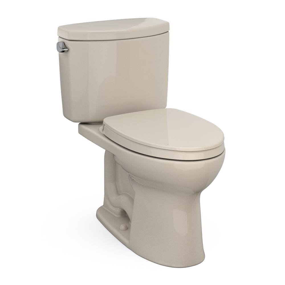 TOTO Drake® II Two-Piece Elongated 1.28 GPF Universal Height Toilet with CEFIONTE-related