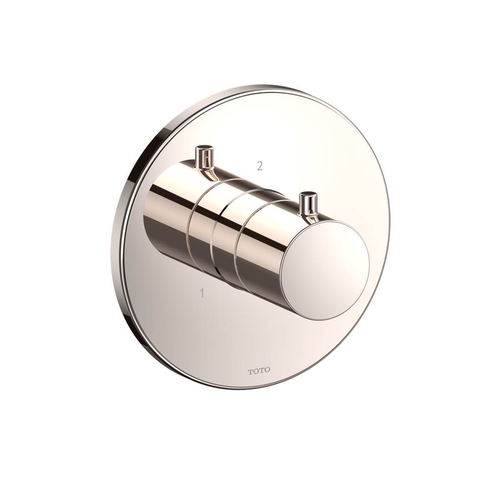 TOTO Round Three-Way Diverter Shower Trim, Polished Nickel-shop
