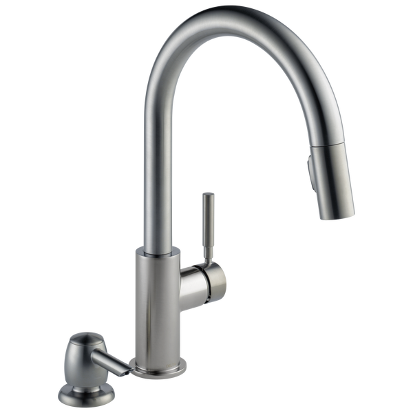 Trask™ Single Handle Pull-Down Kitchen Faucet With Soap Dispenser In Spotshield Stainless MODEL#: 19933-SPSD-DST-related