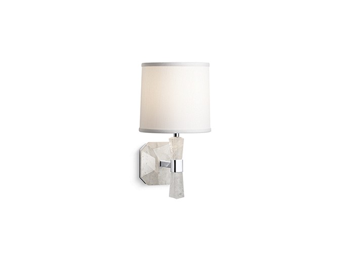 ROCK CRYSTAL WALL SCONCE, DOVE WHITE SHADE COUNTERPOINT® by Barbara Barry P33221-DWT-CP-related