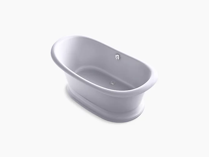 Artifacts™66-1/8" x 32-1/2" freestanding bath with Lavender Grey exterior K-21000-LG-GRL-related