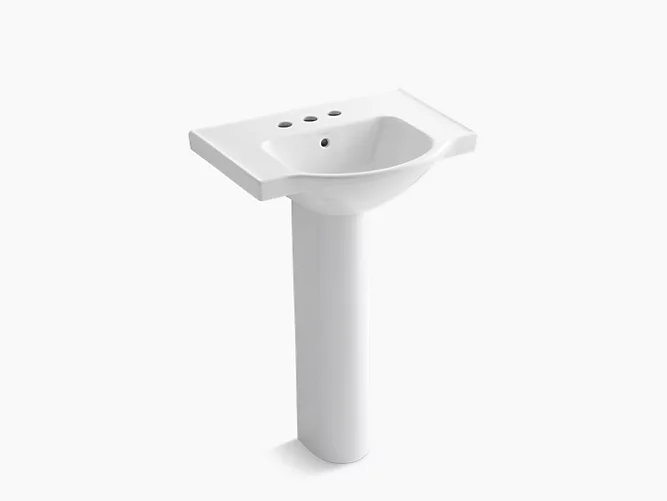 Veer™24" pedestal bathroom sink with 4" centerset faucet holes K-5266-4-0-related